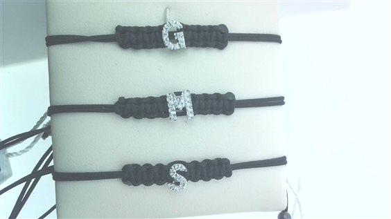 Armband Bolzoni Lettere e simboli in Weißgold Diamante 0.06 Ct AB7934 MOD.BR220-S - AB7934 MOD.BR220-S